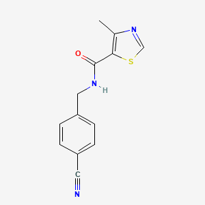 molecular formula C13H11N3OS B15535981 n-(4-Cyanobenzyl)-4-methylthiazole-5-carboxamide 