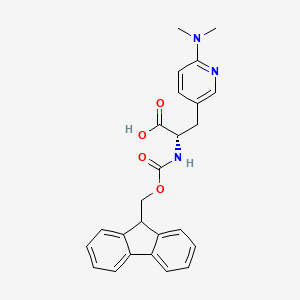 molecular formula C25H25N3O4 B15535993 Fmoc-3-(6-(dimethylamino)pyridin-3-yl)-Ala 
