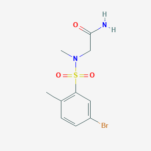 molecular formula C10H13BrN2O3S B15535999 2-((5-Bromo-n,2-dimethylphenyl)sulfonamido)acetamide 