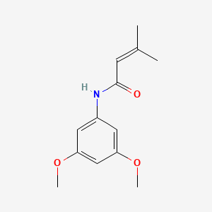 molecular formula C13H17NO3 B15536135 N-(3,5-dimethoxyphenyl)-3-methylbut-2-enamide 