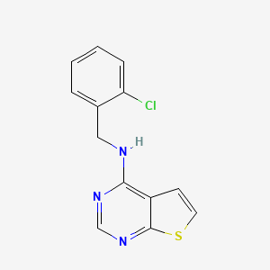molecular formula C13H10ClN3S B15536168 n-(2-Chlorobenzyl)thieno[2,3-d]pyrimidin-4-amine 