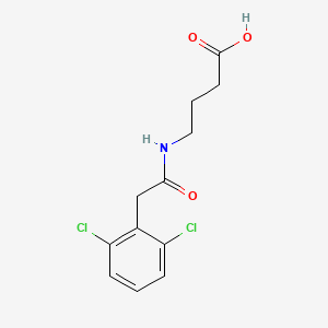 molecular formula C12H13Cl2NO3 B15536363 4-(2-(2,6-Dichlorophenyl)acetamido)butanoic acid 
