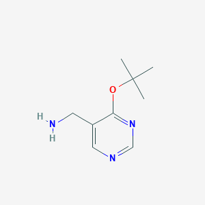 molecular formula C9H15N3O B15536433 (4-(tert-Butoxy)pyrimidin-5-yl)methanamine 