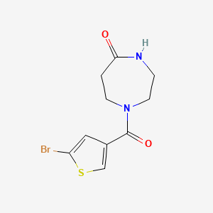 molecular formula C10H11BrN2O2S B15536477 1-(5-Bromothiophene-3-carbonyl)-1,4-diazepan-5-one 