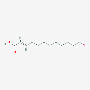 molecular formula C12H21FO2 B155365 12-Fluorododec-2-enoic acid CAS No. 1648-46-0