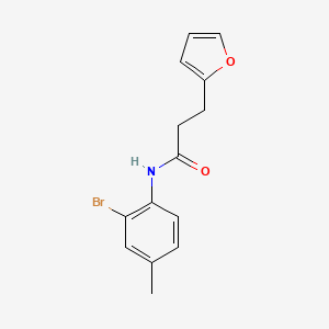 molecular formula C14H14BrNO2 B15536522 N-(2-bromo-4-methylphenyl)-3-(furan-2-yl)propanamide 