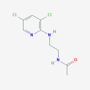 molecular formula C9H11Cl2N3O B15536582 n-(2-((3,5-Dichloropyridin-2-yl)amino)ethyl)acetamide 