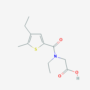molecular formula C12H17NO3S B15536587 n-Ethyl-n-(4-ethyl-5-methylthiophene-2-carbonyl)glycine 