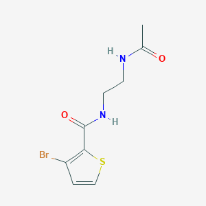 molecular formula C9H11BrN2O2S B15536608 N-(2-acetamidoethyl)-3-bromothiophene-2-carboxamide 