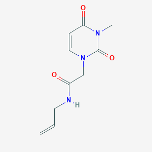 molecular formula C10H13N3O3 B15536632 n-Allyl-2-(3-methyl-2,4-dioxo-3,4-dihydropyrimidin-1(2h)-yl)acetamide 