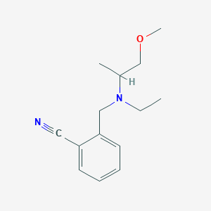 molecular formula C14H20N2O B15536745 2-((Ethyl(1-methoxypropan-2-yl)amino)methyl)benzonitrile 