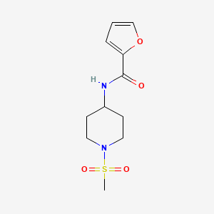 molecular formula C11H16N2O4S B15536783 n-(1-(Methylsulfonyl)piperidin-4-yl)furan-2-carboxamide 
