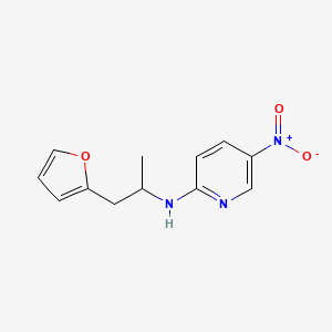 molecular formula C12H13N3O3 B15536785 n-(1-(Furan-2-yl)propan-2-yl)-5-nitropyridin-2-amine 