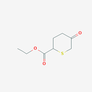 molecular formula C8H12O3S B15536894 Ethyl 5-oxotetrahydro-2H-thiopyran-2-carboxylate 