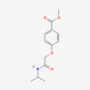 molecular formula C13H17NO4 B15536900 Methyl 4-(2-(isopropylamino)-2-oxoethoxy)benzoate 