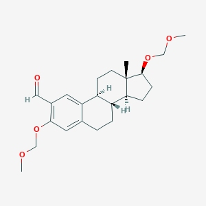 molecular formula C23H32O5 B015537 2-Formyl-3,17|A-O-bis(methoxymethyl)estradiol CAS No. 123715-80-0