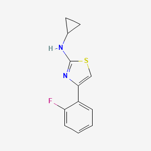 molecular formula C12H11FN2S B15537085 n-Cyclopropyl-4-(2-fluorophenyl)thiazol-2-amine 