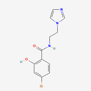 molecular formula C12H12BrN3O2 B15537240 n-(2-(1h-Imidazol-1-yl)ethyl)-4-bromo-2-hydroxybenzamide 