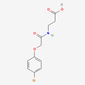 molecular formula C11H12BrNO4 B15537369 N-[(4-bromophenoxy)acetyl]-beta-alanine 