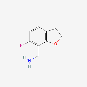 molecular formula C9H10FNO B15537429 (6-Fluoro-2,3-dihydrobenzofuran-7-yl)methanamine 