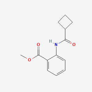 molecular formula C13H15NO3 B15537468 Methyl 2-(cyclobutanecarboxamido)benzoate 