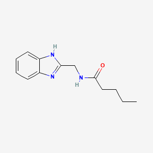 molecular formula C13H17N3O B15537644 n-((1h-Benzo[d]imidazol-2-yl)methyl)pentanamide 