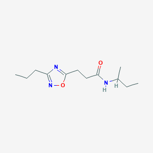 molecular formula C12H21N3O2 B15537650 n-(Sec-butyl)-3-(3-propyl-1,2,4-oxadiazol-5-yl)propanamide 