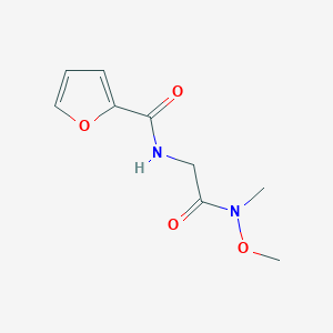 molecular formula C9H12N2O4 B15537679 n-(2-(Methoxy(methyl)amino)-2-oxoethyl)furan-2-carboxamide 