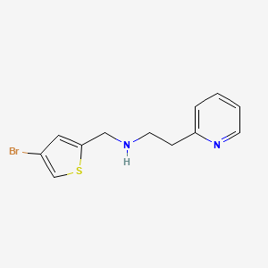 molecular formula C12H13BrN2S B15537693 n-((4-Bromothiophen-2-yl)methyl)-2-(pyridin-2-yl)ethan-1-amine 