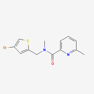 molecular formula C13H13BrN2OS B15537700 n-((4-Bromothiophen-2-yl)methyl)-n,6-dimethylpicolinamide 