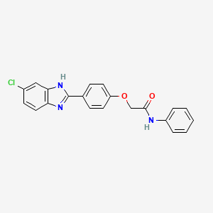 molecular formula C21H16ClN3O2 B15537762 LasR-IN-2 