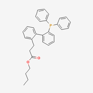 molecular formula C31H31O2P B15537773 Butyl 3-(2'-(diphenylphosphanyl)-[1,1'-biphenyl]-2-yl)propanoate 
