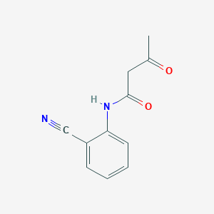 molecular formula C11H10N2O2 B15537795 N-(2-cyanophenyl)-3-oxobutanamide 