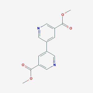 molecular formula C14H12N2O4 B155378 二甲基[3,3'-联吡啶]-5,5'-二羧酸酯 CAS No. 128612-43-1