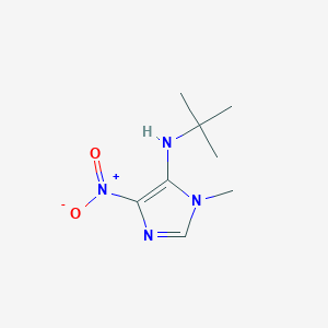 molecular formula C8H14N4O2 B15537847 N-tert-butyl-1-methyl-4-nitro-1H-imidazol-5-amine 