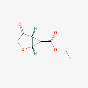 molecular formula C8H10O4 B15537970 rel-Ethyl (1R,5R,6R)-4-oxo-2-oxabicyclo[3.1.0]hexane-6-carboxylate 