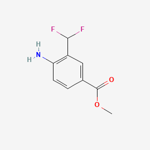 molecular formula C9H9F2NO2 B15537971 Methyl 4-amino-3-(difluoromethyl)benzoate 
