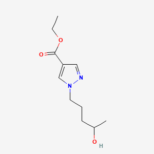 molecular formula C11H18N2O3 B15538001 Ethyl 1-(4-hydroxypentyl)-1H-pyrazole-4-carboxylate 