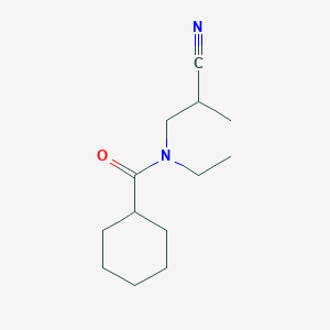molecular formula C13H22N2O B15538138 N-(2-cyanopropyl)-N-ethylcyclohexanecarboxamide 