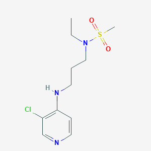 molecular formula C11H18ClN3O2S B15538171 n-(3-((3-Chloropyridin-4-yl)amino)propyl)-N-ethylmethanesulfonamide 