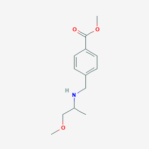 molecular formula C13H19NO3 B15538207 Methyl 4-(((1-methoxypropan-2-yl)amino)methyl)benzoate 