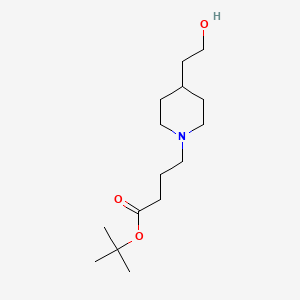 molecular formula C15H29NO3 B15538214 tert-Butyl 4-(4-(2-hydroxyethyl)piperidin-1-yl)butanoate 