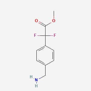 molecular formula C10H11F2NO2 B15538238 Methyl 2-(4-(aminomethyl)phenyl)-2,2-difluoroacetate 