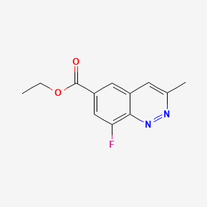 molecular formula C12H11FN2O2 B15538328 Ethyl 8-fluoro-3-methylcinnoline-6-carboxylate 