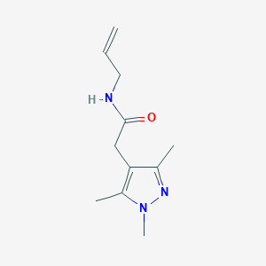 molecular formula C11H17N3O B15538402 n-Allyl-2-(1,3,5-trimethyl-1h-pyrazol-4-yl)acetamide 