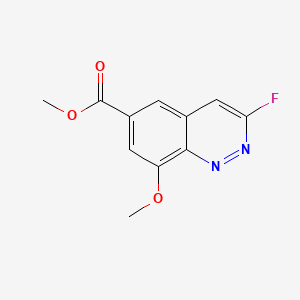 molecular formula C11H9FN2O3 B15538472 Methyl 3-fluoro-8-methoxycinnoline-6-carboxylate 