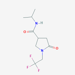 molecular formula C10H15F3N2O2 B15538541 n-Isopropyl-5-oxo-1-(2,2,2-trifluoroethyl)pyrrolidine-3-carboxamide 