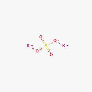 molecular formula K2SO4<br>K2O4S B155386 Sulphuric acid, potassium salt CAS No. 10233-01-9