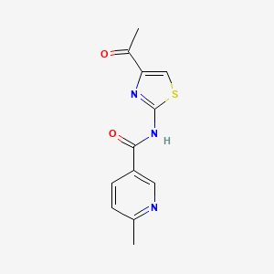 molecular formula C12H11N3O2S B15538645 n-(4-Acetylthiazol-2-yl)-6-methylnicotinamide 
