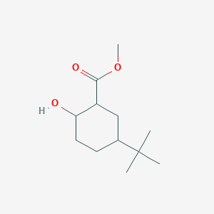 molecular formula C12H22O3 B15538948 Methyl 5-(tert-butyl)-2-hydroxycyclohexane-1-carboxylate 
